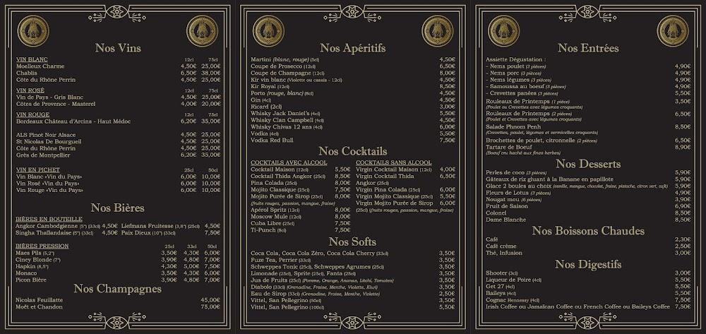 Thida Angkor - Menu Image 1